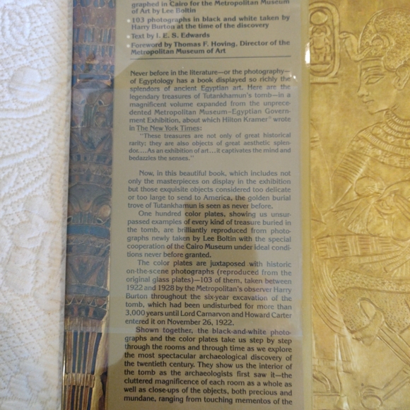 TUTANKHAMUN HIS TOMB AND ITS TREASURES I.E.S. EDWARDS HUGE HARDBOUND BOOK - Picture 3 of 6